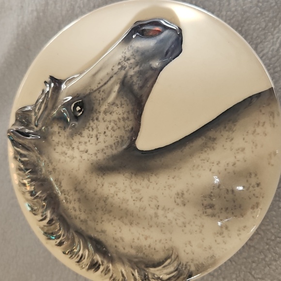 Happy Appy Valley Studio Other - Horse Happy Appy Valley Studio Pottery Bowl and Lid Set Vintage Cira 1987